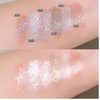 Okerker Shimmer Glitter Eyeshadow Palette – Korean glitter makeup with ultra-blendable sparkle shades in silver, champagne, and gold. Single metallic pigment for vibrant, high-pigmented eye color