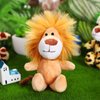 12 Pieces Mini Stuffed Forest Animals Jungle Animal Plush Toys in 4.8 Inch Cute Plush Elephant Lion Giraffe Tiger Plush for Animal Themed Parties Student Achievement Award (Standing)