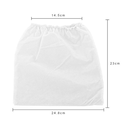 10 Pieces White Non-Woven Nail Art Dust Suction Collector Nail Suction Dust Collector Pouches Replacement Bag for Nail Art Equipment
