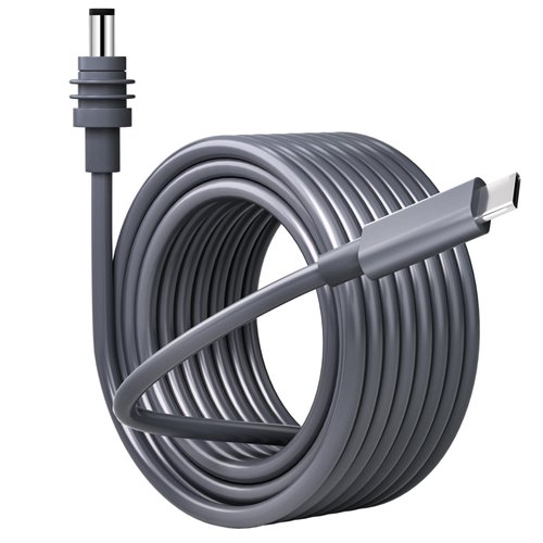 LOPYK Starlink Mini 10FT Power Cable – 100W USB-C Male to DC Male, Waterproof, Compatible with 65W+ PD Power Bank (USB C to DC, 10 FT)
