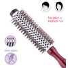 PERFEHAIR Small Round Hair Brush for Blow Drying With Soft Nylon Bristles, 1.6 Inch, for Short or Medium Curly Hair-Red