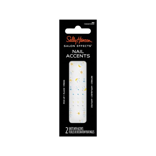 Sally Hansen Salon Effects Nail Accents, Celestial Eclipse, Nail Art Decals, Easy to Use, No Commitment, Use On Nail Polish or Bare Nails, Mix and Match