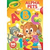 Crayola Alpha Pets Coloring Pages and Stickers, Number & Alphabet Coloring Book, Gift for Kids, 96 Pages