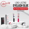 NOON'S UP Eyelash Glue (Clear) - Super Strong Hold Eyelash Adhesive | Waterproof Eyelash Glue | Hypoallergenic Lash Glue for Sensitive Eyes | Clear Eyelash Glue That Blends Naturally (0.14 Fl. Oz.)