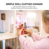 Towel Hanger 20Pcs Wooden Doll Clothes Hangers Mini Doll Hangers Doll Dress Hangers Mini Hangers for Doll Clothes Miniature Accessories (12cm) Coat Hangers