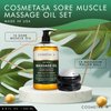 Cosmetasa Massage Oil for Sore Muscles with Roller Ball - Soothes Joints & Muscles with Arnica, Lavender Oil, Peppermint Oil & Chamomile Extract