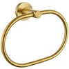 Towel Ring Brushed Gold, Angle Simple SUS 304 Stainless Steel Modern Towel Holder, Bathroom Hand Towel Rack Wall Mounted