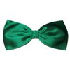 Satin Solid Color Hair Bow Collection (Emerald Green, Alligator Clip)