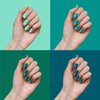 Vishine Gel Polish Set Green Teal Blue Glitter Colors 6pcs Soak Off UV LED Gel Nail Manicure Kit 8ML