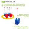 Champion Sports Lawn Darts for Kids: Classic Toss Game & Backyard Party Toy for Families - Safe Plastic Dart & Target Ring Set - Indoor & Outdoor Use Blue