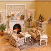 iLAND Miniature Dollhouse Accessories Victorian of Woven Dollhouse Rug 9.4” x 5.7” 9.2" x 1.8" for Dollhouse Furniture on 1/12 Scale and Dolls 3” - 12” (2pcs Time)