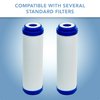 CFS – 2 Pack Carbon Filters, Granular Activated Water Filter with Coconut Shell for Clean Water at Home – Remove Bad Taste & Odor – Whole House Replacement Water Filter Cartridge, 10’’ Inch, White