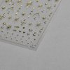 Moon Star Nail Art Stickers Decals 3D Gold Bronzing Nail Stickers Laser Star Moon Luxury Nail Design Self-Adhesive Nail Decals Manicure Sliders for Women Girls DIY Nail Art Decorations Supplies