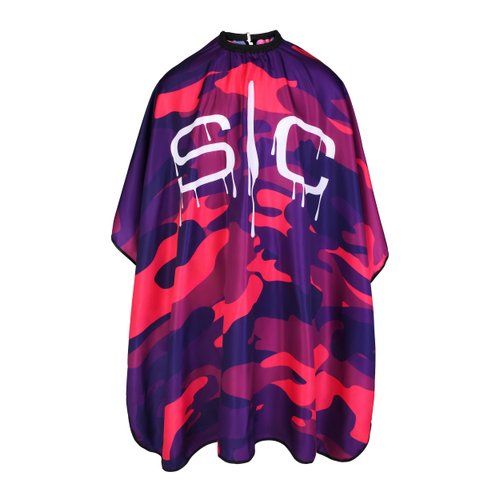 Stylecraft Professional Barber Water Resistant Hair Cutting Cape One Size (Pink Camo)