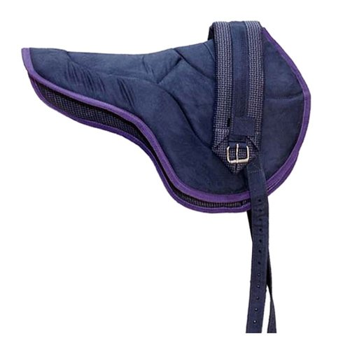 Best Friend Eastern Style Bareback Saddle Pad, Navy/Purple, Child,BF015NPC