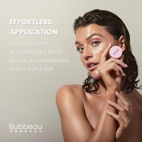 Bubbeau Cuticle Oil Beads Box Set (2-Month Supply + Reusable Jar), Fun To Pop, Eco-Refill Packs, Helps Prevent Rancidity, Biodegradable, All Natural, Paraben-Free, Cruelty-Free