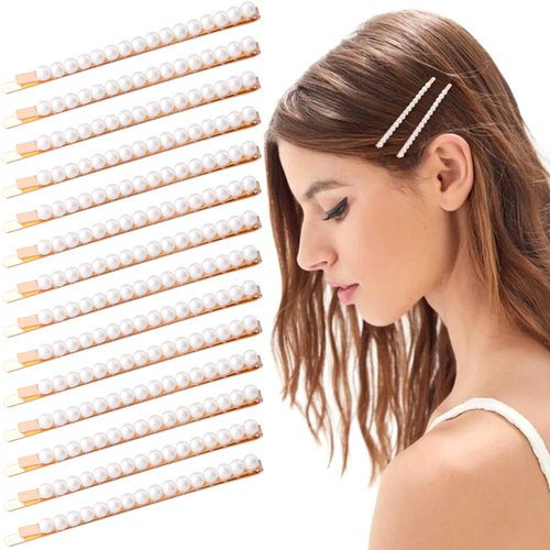 OIIKI 18Pcs Hair Clips, Alloy Vintage Hairpins, Tiny Barrettes for Women, Girls, Bridal, Wedding,...