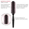 Cricket Static Free RPM 12 Row Round Hair Brush - Curling, Blow Drying, Detangling and Styling Wet or Dry Hair, Suitable for All Hair Types