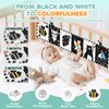 BBWOO High Contrast Baby Toys for Newborn, Tummy Time Toys, Black and White Baby Toys, Soft Baby Book, Infant Toy 0-3-6-12 Months, Visual Stimulation Toy, Chrismas Stocking Stuffers