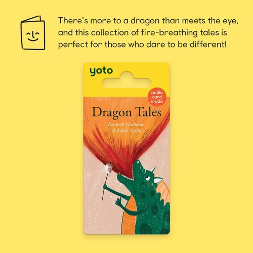 Yoto Dragon Tales by Kenneth Graham & Edith Nesbit – Kids Audio Card for Use with Player & Mini All-in-1 Audio Player, Screen-Free Listening with Fun Playtime Bedtime & Travel Stories, Ages 5+