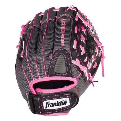 Franklin Sports Softball Glove - Left and Right Handed Softball Fielding Glove - Windmill Fastpitch Pro Series - Adult and Youth Fielding Glove - 12 Inch Left Hand Throw - Pink