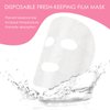 200 Sheets Facial Plastic Mask Disposable Facial Sheet Mask Transparent Face Masks Skincare Preservative Facial Paper Sheet DIY Clear Paper Facial Mask Spa Thin Facial Plastic Wrap Moisture Retention