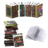 JULEASEL Miniatures Books, 24pcs Dollhouse Books, 1:12 Scale Tiny Books Dollhouse Accessories, Anxiety Bookshelf Mini Books, Miniature Dollhouse Decoration