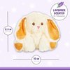 Warm Pals - Bashful Bunny - 1.5lbs - Cozy Microwavable Lavender Scented Plush Toys - Heated Stuffed Animal - Heatable Coolable Bedtime Comfort Plushie