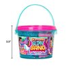 SLIMYSAND by Horizon Group USA, 1.5lbs. of Moldable, Stretchable, Expandable Play Sand, Neon Pink & Blue Cotton Candy Scented, Slimy Play Sand in Reusable Bucket, Non Stick, A Sensory Activity