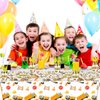 81 Pcs Construction Birthday Party Supplies Construction Theme Tableware Set for Boys Kids Birthday Party Decorations