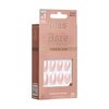 KISS Bare But Better, Press-On Nails, Nail glue included, Mocha', Light Nude skin, Short Size, Oval Shape, Includes 30 Nails, 2G Glue, 1 Manicure Stick, 1 Mini File