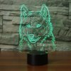 Idee Monto 3D Illusion Lamps Animal Langtou Shape LED Desk Table Night Light 7 Color Touch Lamp Kiddie Kids Children Family Home Office Childrenroom Theme Decoration (Langtou)