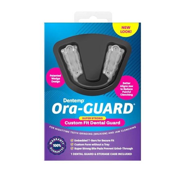 Dentemp Ora-Guard Custom Fit Dental Guard - Bruxism Night Guard for Teeth Grinding - Mouth Guard for Clenching Teeth at Night - Comfortable Mouth Guard for Sleeping - Relieve Soreness in Jaw Muscles…