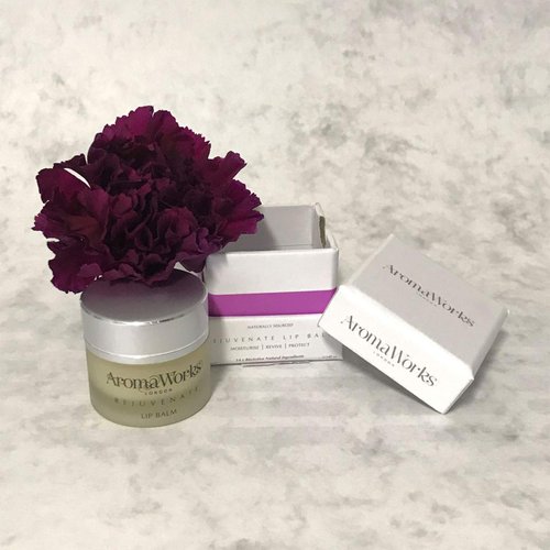 AromaWorks London Rejuvenate Lip Balm - Highly Moisturising Treatment For Lips - Protects Against All Weather Conditions - Contains Jojoba Wax, Shea Butter And Castor Oil - 0.34 Oz