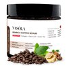 Nasola Arabica Coffee Body Scrub with Collagen, Green Tea & Stem Cell – Exfoliating Body Scrubber & Face Cleanser – Coffee Scrub for Wrinkles, Stretch Marks, and for Smoother Skin, 15.16 Oz