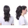 Onedor 15" Synthetic Fiber Curly Ponytail Hair Extension hairpiece with Clip-in Jaw Clips, Dual-Use Hair Extensions (12TT26)