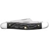 Case WR XX Pocket Knife Rough Black Jigged Synthetic Medium Stockman Item #18222 - (6318 SS) - Length Closed: 3 5/8 Inches