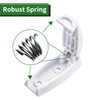 RVGUARD RV Door Holder, 5Pcs White Camper Door Holder, Keep The Baggage Door Open, for RV, Trailer, Camper Vans