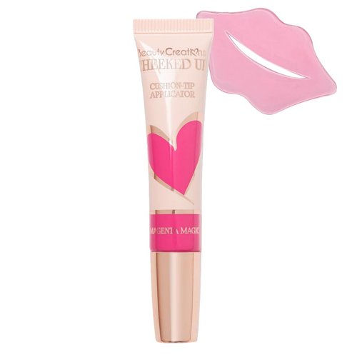 Glam Lux Beauty Bundle Beauty Creations Flawless Stay Liquid Blush Cheeked Up Dewy Blush Wand Natural Glow Lightweight Non-Greasy Blendable Lasts all Day w/Collagen Lip Mask (Magneta Magic, 12g)