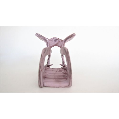 Generic Lavender and purple splatter paint rectangle hair claw clip