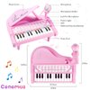 Conomus Piano Keyboard Toy for Kids-1 2 3 Year Old Girls First Birthday Gift -24 Keys Multifunctional Musical Electronic Toy Piano for Toddlers