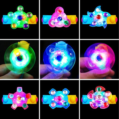 25 Pack Christmas Gifts for Kids Christmas Stockings Stuffers Party Favors for Kids, Light Up Bracelets Birthday Goodie Bag Stuffers for Kids Christmas Classroom Prizes Glow in the Dark Party Supplies