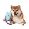 Peeps for Pets Bunny 6 Inch Blue Plush Rope Pull Toy for Dogs | Blue Dog Toy from Peeps, Plush Fabric Dog Toys | Small Squeaker Dog Toy with Rope (FF16024)