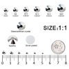 4240Pcs Silver Flatback Rhinestones 6 Sizes Crystal Diamonds for Nail Art Crafts Clothes Shoes with Tweezers and Picking Pen