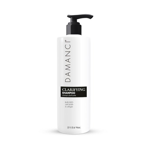 DAMANCI Clarifying Shampoo, Deep Cleansing Shampoo to Remove Buildup and Residue, Hair Detox Shampoo with Keratin and Collagen, Oily Hair and pH Balance Shampoo (32 oz)