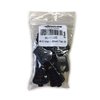 YKK #10 Vislon Short Tab Slider Zipper Pull Black - 5 Pack