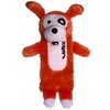 Rogz CS01 D Thinz Plush Dog Toy, Small, Orange