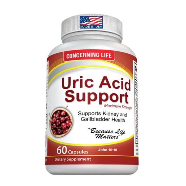 Uric Acid Support, Cleanse & Kidney Function Control - Supports A healthy Natural Gout Inflammation - Herbal Cleanse Detox for Joint Pain Swelling & Stiffness Includes Tart Cherry, Celery Seed Extract