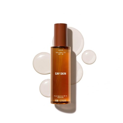 Isle SPF 30 Body Oil - Sunscreen Oil w/Sea Moss, Squalane, Argan, Coconut & More - Hydrating Body Oils for Women & Men - Vegan Glow Oil For Body - Luxurious Dry Body Oil for All Skin Types
