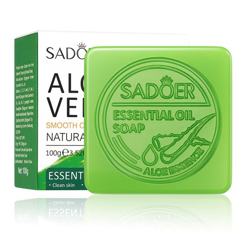 Aloe Bar Soap, Organic Solid Soap Face Wash For Women, Natural Handmade Face Soap For Men, Body Soap Bars With Aloe & Glycerol, Deep Cleansing Soap For Face & Body